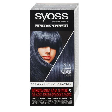 Syoss Barva 3-51uhlově stříbrný 50ml | Barvy na vlasy Syoss Barva 3-51uhlově stříbrný 50ml | Barvy na vlasy